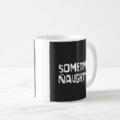 Schöne Schwarz-Weiß-Typografie Kaffeetasse (VorderseiteRechts)