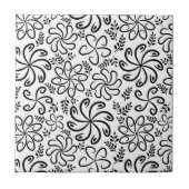 Schöne schwarz-weiße Fliesen (Vorderseite)