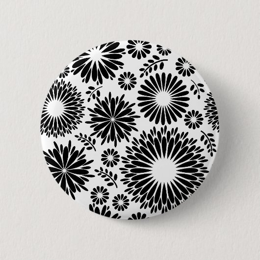 Schöne schwarz-weiße Knöpfe Button (Vorderseite)