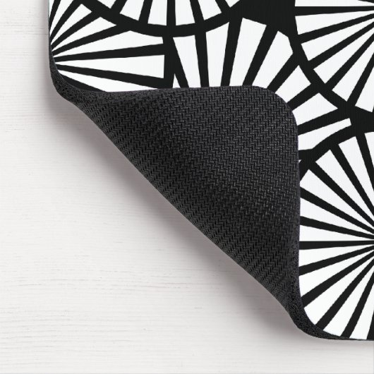 Schöne schwarz-weiße Mousepad (Ecke)