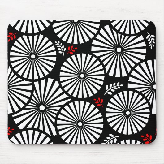 Schöne schwarz-weiße Mousepad (Vorne)