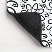 Schöne schwarz-weiße Mousepad (Ecke)