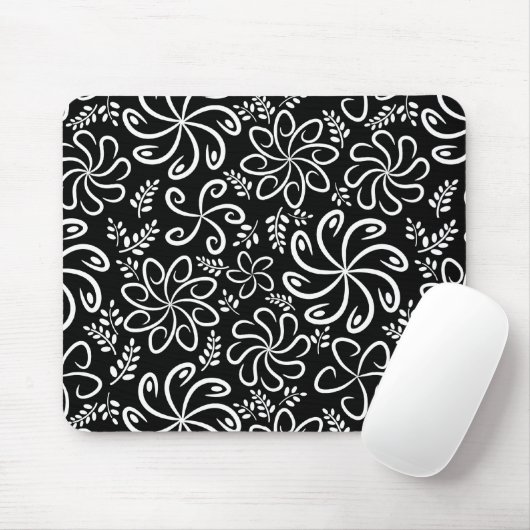 Schöne schwarz-weiße Mousepad (Mit Mouse)