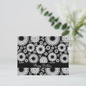 Schöne schwarz-weiße Postkarte (Stehend Vorderseite)