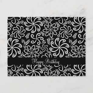 Schöne schwarz-weiße Postkarte