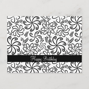 Schöne schwarz-weiße Postkarte