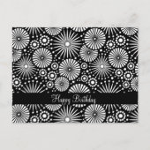 Schöne schwarz-weiße Retro-Postkarte Postkarte (Vorderseite)