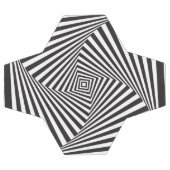 Schöne Schwarz-weiße spiralförmige optische Täusch Fußball (Flach)