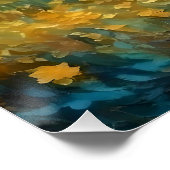 Schöne schwarze Angusrinder Poster (Ecke)