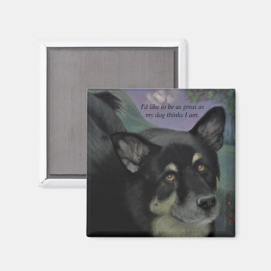 Schöne Schwarze Augen Magnet (Vorderseite/Rückseite)