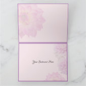 SCHÖNE SCHWARZE BLUME-SCHALTFLÄCHE KARTE (Innenseite)