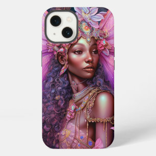 Schöne schwarze Feen-Mädchen-Fantasy-Kunst iPhone 13 Hülle