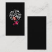 Schöne schwarze Frau Afro Haar Königin Visitenkarte (Vorne/Hinten)