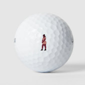 Schöne schwarze Frau Golfball (Vorderseite)