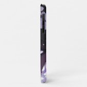 Schöne schwarze Frau mit violetten Blumen Case-Mate iPhone Hülle (Hinten/Links)