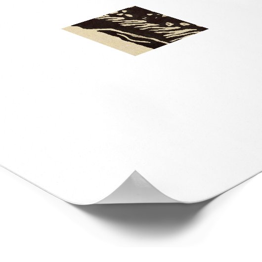 Schöne schwarze Frau Poster (Ecke)