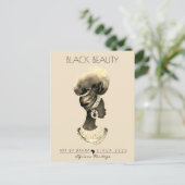 SCHÖNE SCHWARZE FRAU POSTKARTE (Stehend Vorderseite)