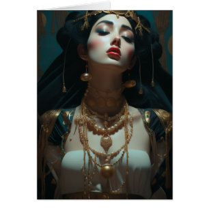 Schöne schwarze Frauenkarte