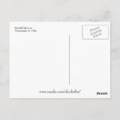 Schöne schwarze Katze Postkarte (Rückseite)