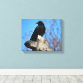 Schöne schwarze Keile Leinwanddruck (Insitu (Holzboden))