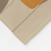 Schöne schwarze Kurvin meditiert Fleecedecke (Ecke)