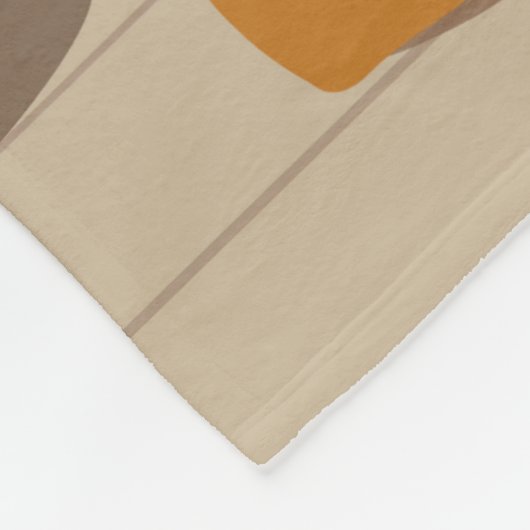 Schöne schwarze Kurvin meditiert Fleecedecke (Ecke)