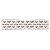 Schöne schwarze Mädchen-Engel-Musterdesign Kurzer Tischläufer (Horizontal)