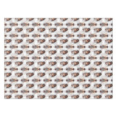 Schöne schwarze Mädchen-Engel-Musterdesign Tischdecke (Vorderseite (Horizontal))
