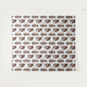 Schöne schwarze Mädchen-Engel-Musterdesign Wandteppich (Vorderseite (Horizontal))
