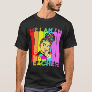 Schöne schwarze Mädchen Magie Melanin Poppin Schul T-Shirt