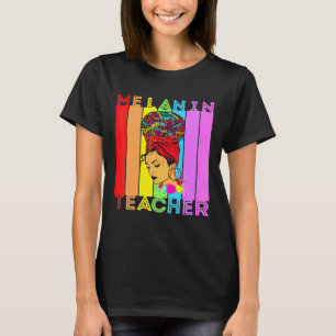 Schöne schwarze Mädchen Magie Melanin Poppin Schul T-Shirt