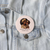 Schöne Schwarze Mama und Tochter (10) Button (Beispiel)