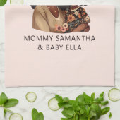 Schöne Schwarze Mama und Tochter (10) Geschirrtuch (Gefaltet)