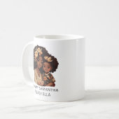 Schöne Schwarze Mama und Tochter (10) Kaffeetasse (Vorderseite Links)