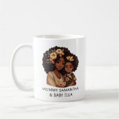 Schöne Schwarze Mama und Tochter (10) Kaffeetasse (Links)