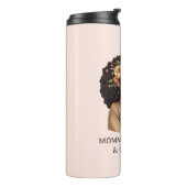 Schöne Schwarze Mama und Tochter (10) Thermosbecher (Nach links gedreht)