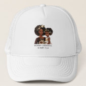 Schöne Schwarze Mama und Tochter (11) Truckerkappe (Vorderseite)