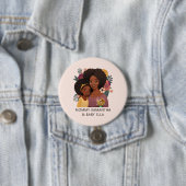 Schöne Schwarze Mama und Tochter (15) Button (Beispiel)