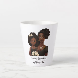 Schöne Schwarze Mama und Tochter (23) Milchtasse