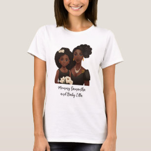Schöne Schwarze Mama und Tochter (23) T-Shirt