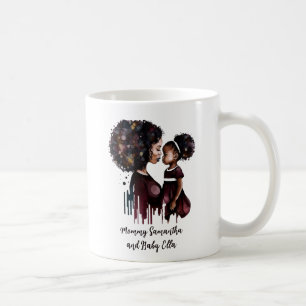 Schöne Schwarze Mama und Tochter (25) Kaffeetasse
