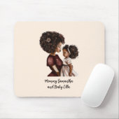 Schöne Schwarze Mama und Tochter (26) Mousepad (Mit Mouse)