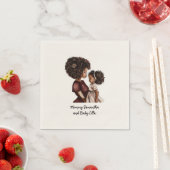 Schöne Schwarze Mama und Tochter (26) Serviette (Beispiel)