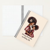 Schöne Schwarze Mama und Tochter (27) Notizblock (Innen)