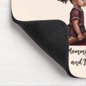 Schöne Schwarze Mama und Tochter (28) Mousepad (Ecke)