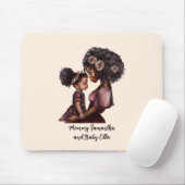Schöne Schwarze Mama und Tochter (28) Mousepad (Mit Mouse)