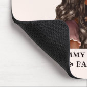 Schöne Schwarze Mama und Tochter (2) Mousepad (Ecke)