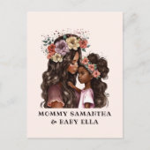 Schöne Schwarze Mama und Tochter (2) Postkarte (Vorderseite)