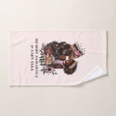 Schöne Schwarze Mama und Tochter (3) Badhandtuch Set (Handtuch)