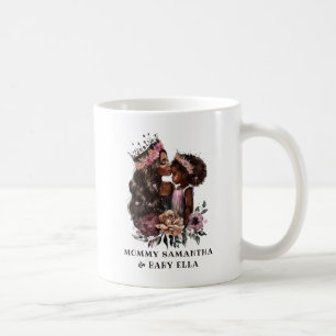 Schöne Schwarze Mama und Tochter (3) Kaffeetasse